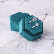 Smileshe Hexagonal Flannel Ring Box